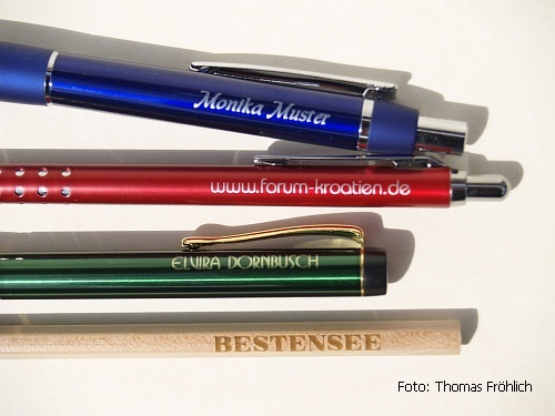 Schreibgerte mit Gravur