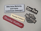 Schilder mit Gravur